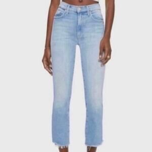 MOTHER Denim The Insider Step Crop Fray Jeans In Limited Edition 32 NWOT